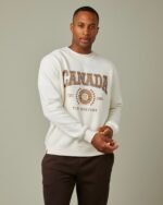 Tims Canada Unisex Crewneck - Cream - Image 2