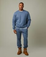 Tims Unisex Joggers - Denim Heather - Image 2