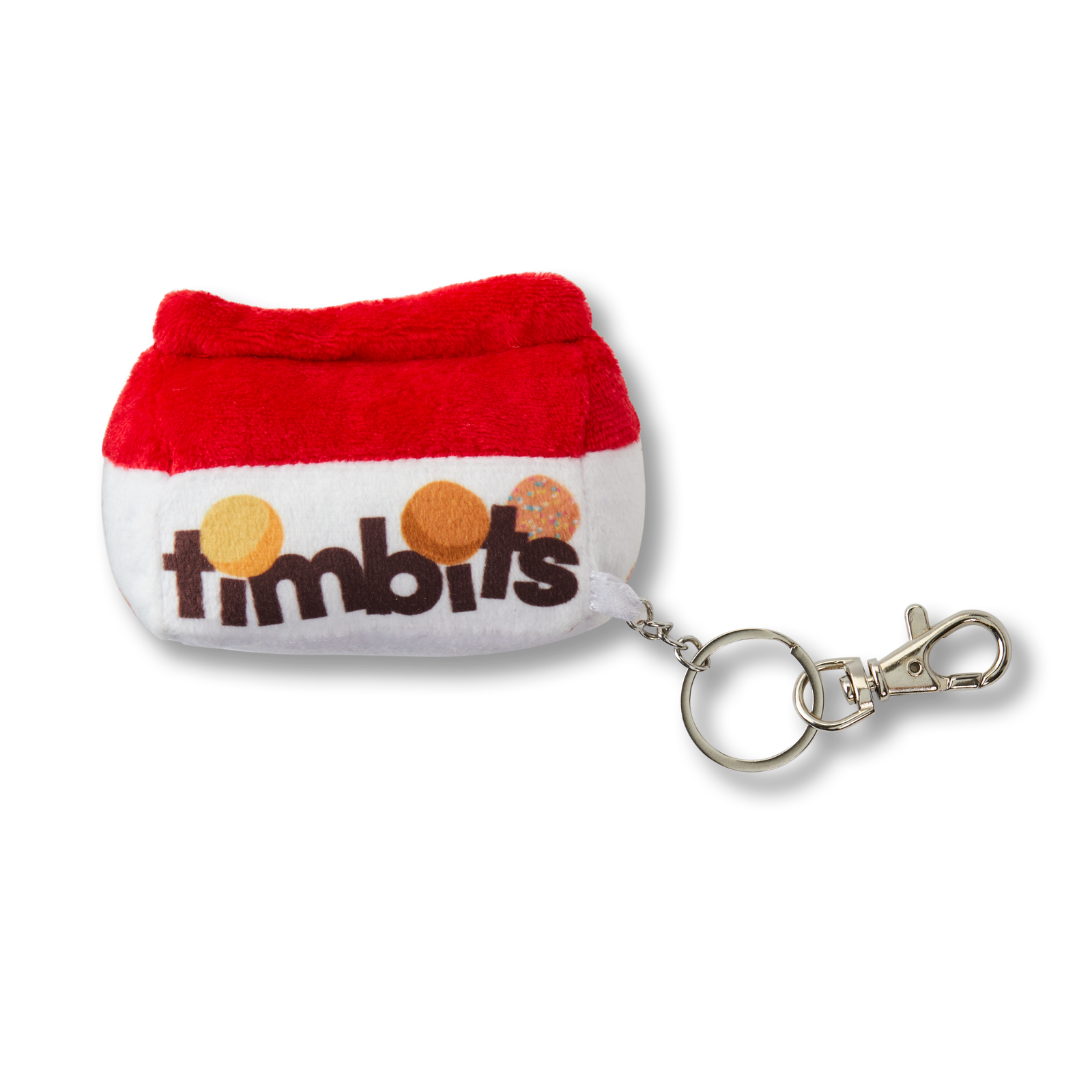 TimbitsKeychain_Back-1 Timbits® Box Plush Bag Charm - Image 1