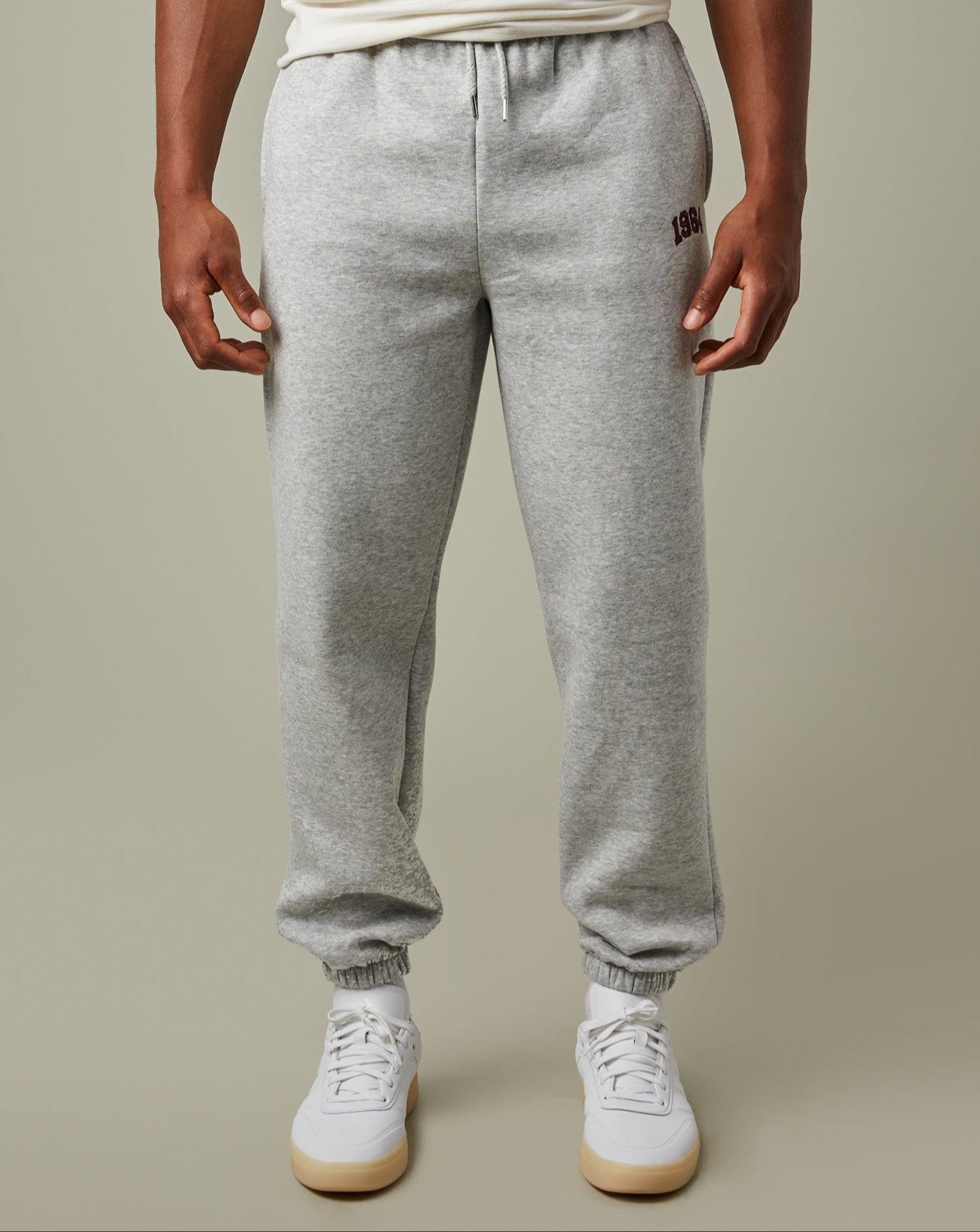 Varsity_Jogger_Grey_1845 Tims Unisex Joggers - Grey - Image 1